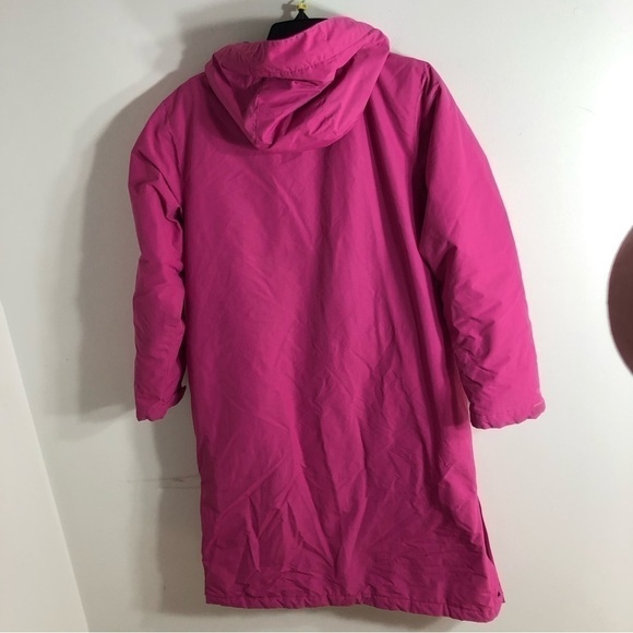 Lands End Magenta Purple Parka Jacket Coat Small Women’s Long Zipper Button - Picture 6 of 13